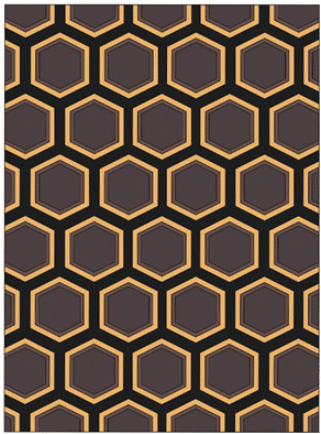Hexagon grau